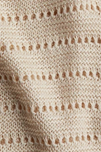 Pointelle-Knit Dress
