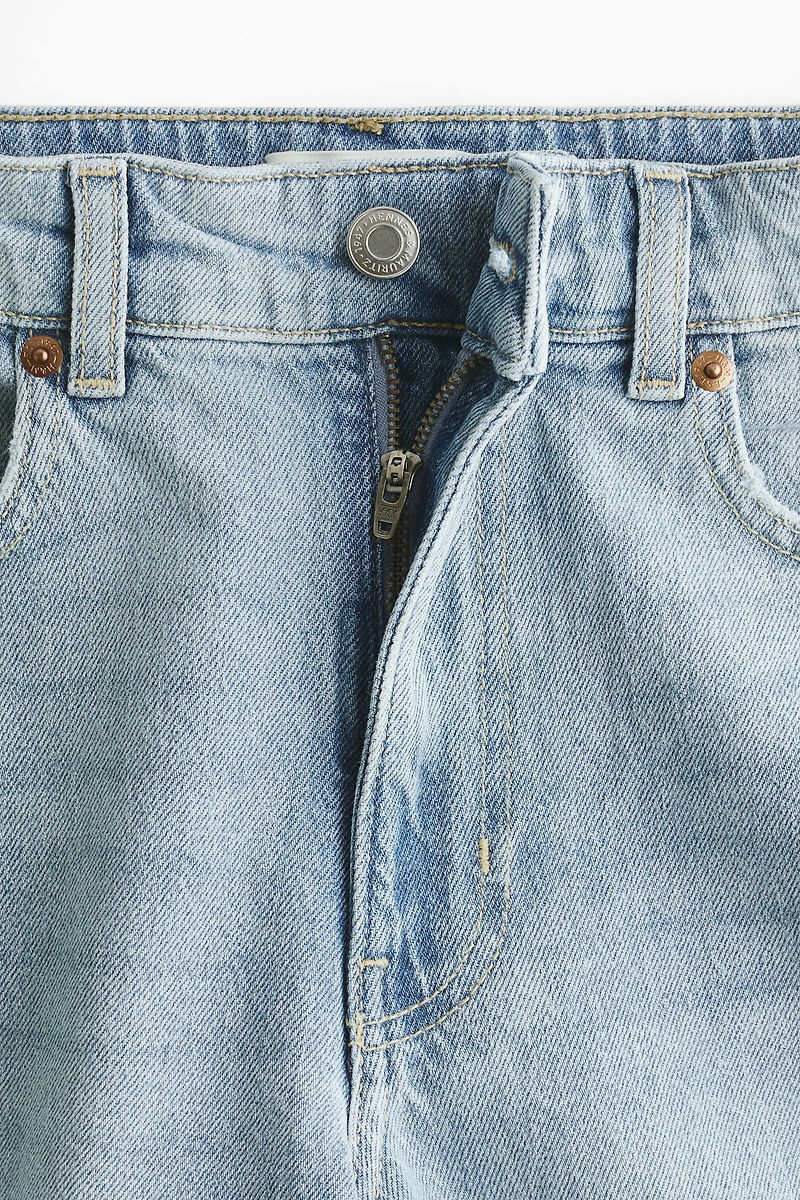 High-Waist Denim Shorts