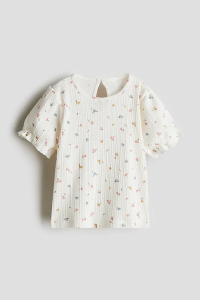 Textured Jersey Top