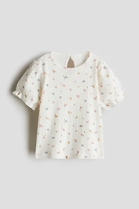 Textured Jersey Top