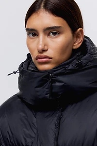 Veste à capuche en duvet