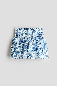 Tiered Cotton Skirt