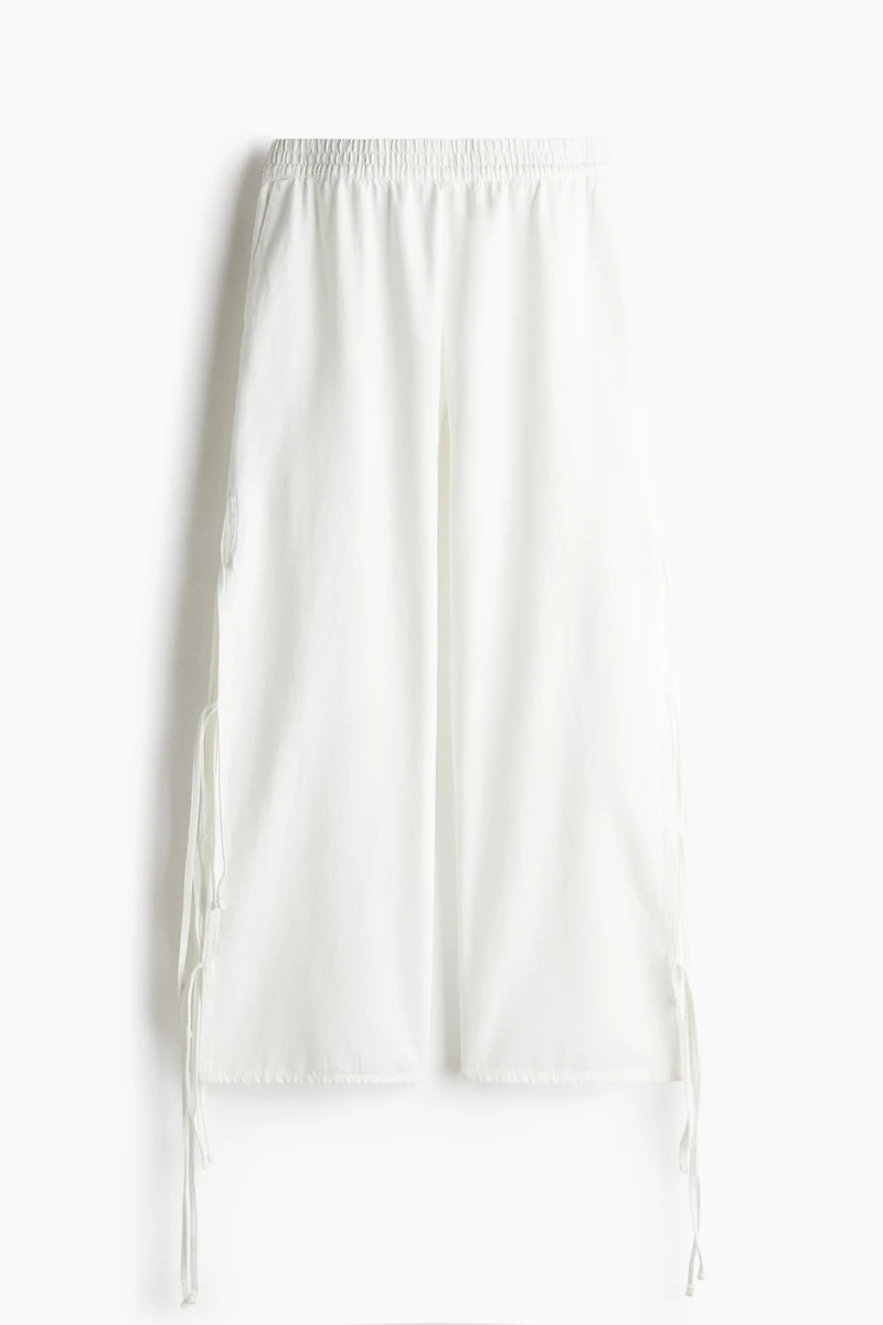 Tie-Detail Pull-On Pants