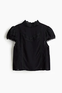 Lace-Detail Blouse