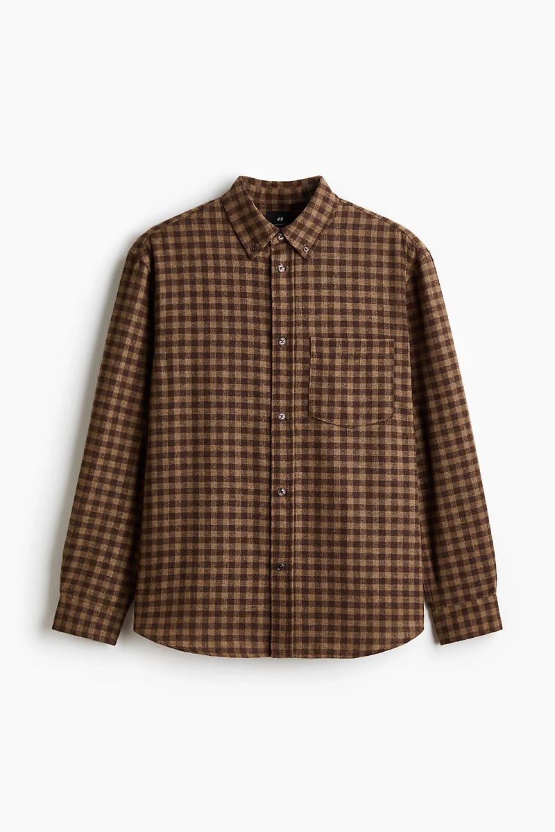 Relaxed-Fit Wool-Blend Shirt