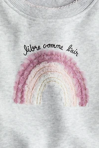 Robe en molleton avec jupe tulle