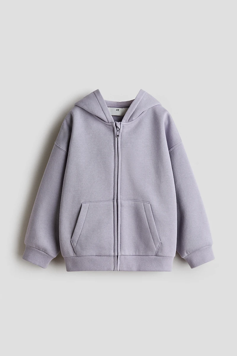 Oversized Brushed-Inside Hooded Jacket