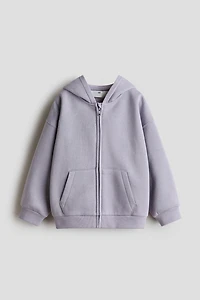 Oversized Brushed-Inside Hooded Jacket