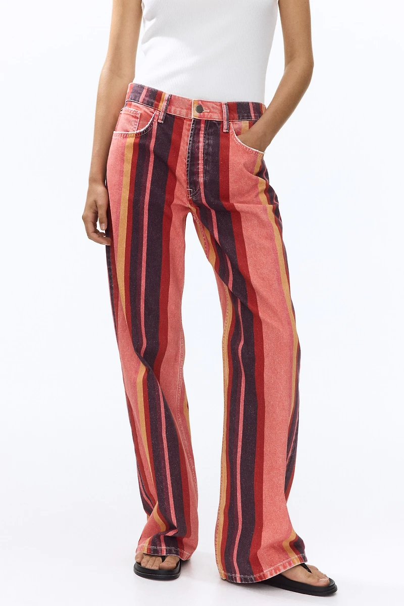 Cotton Denim Pants