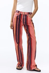 Cotton Denim Pants
