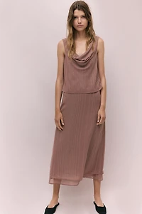 Haut en mousseline ornée de strass