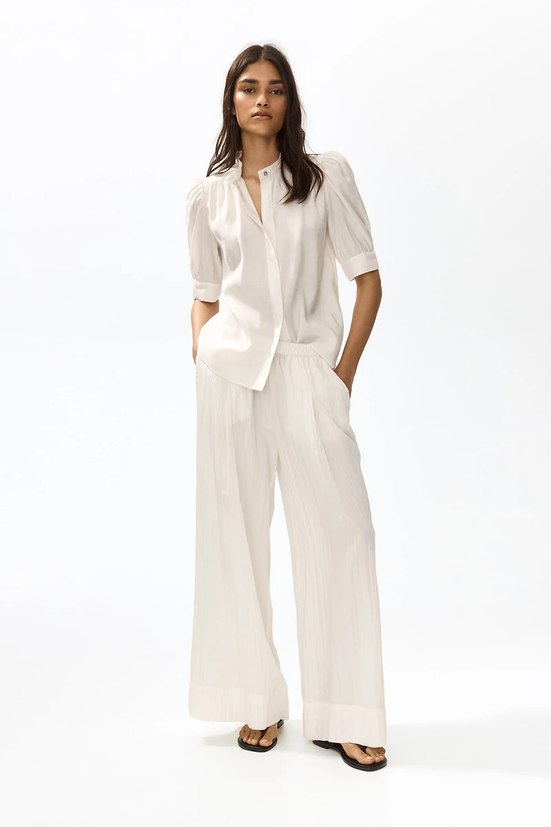 Puff-Sleeved Blouse
