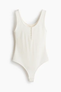 Ribbed Thong Bodysuit