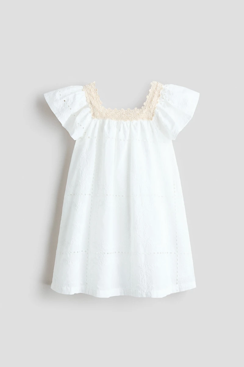 Eyelet-Embroidered Dress