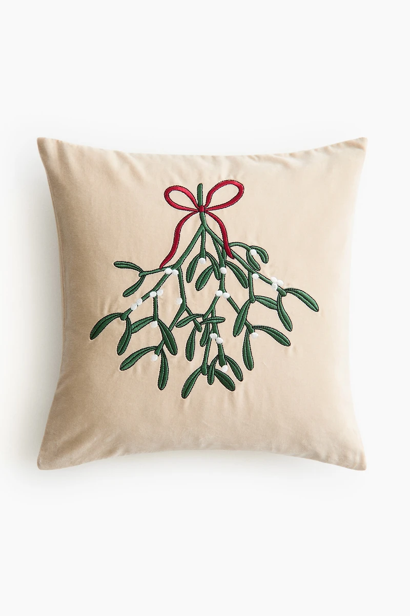 Housse de coussin en velours