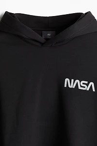 Loose Fit Printed Hoodie