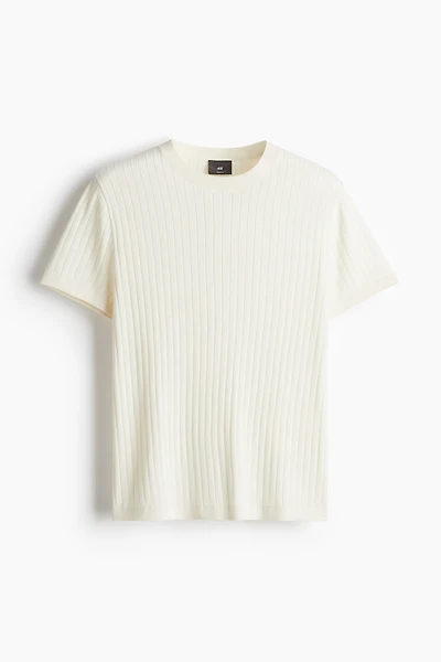 T-shirt Coupe Classique en maille
