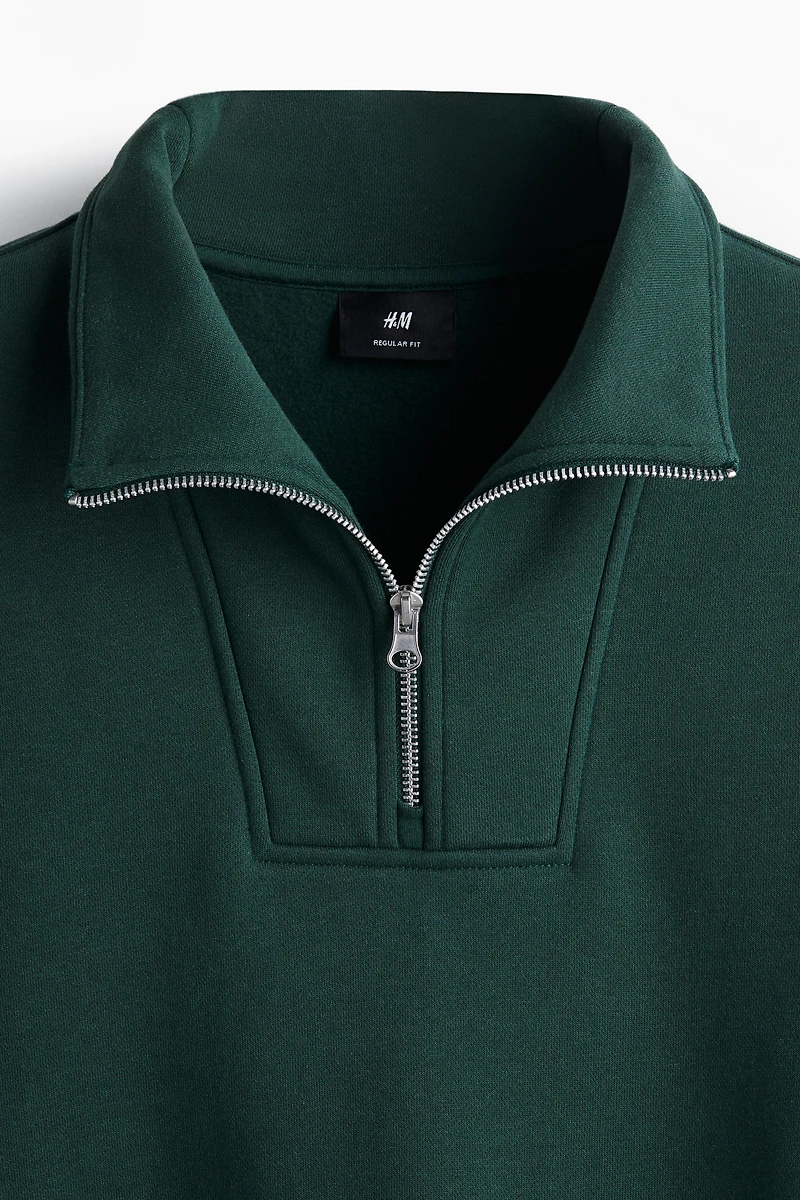 Regular Fit Half-Zip Sweatshirt