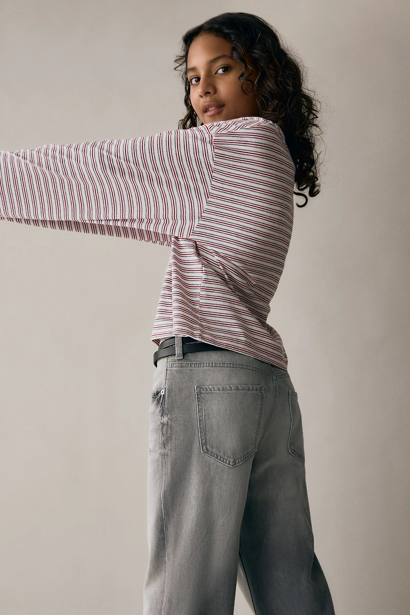 Baggy Fit Bootcut Jeans