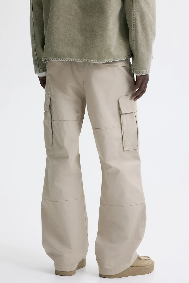 Pantalon cargo décontracté en coton