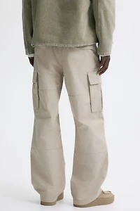 Pantalon cargo décontracté en coton