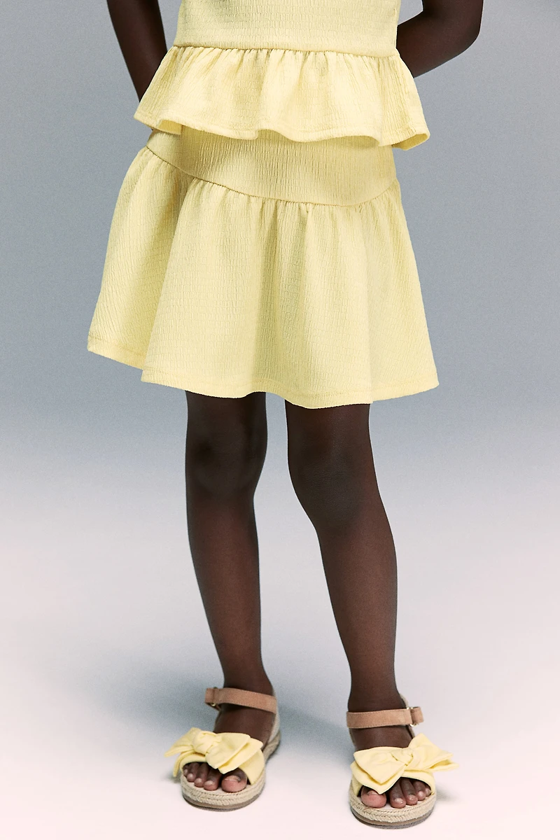 Crinkled Jersey Skirt