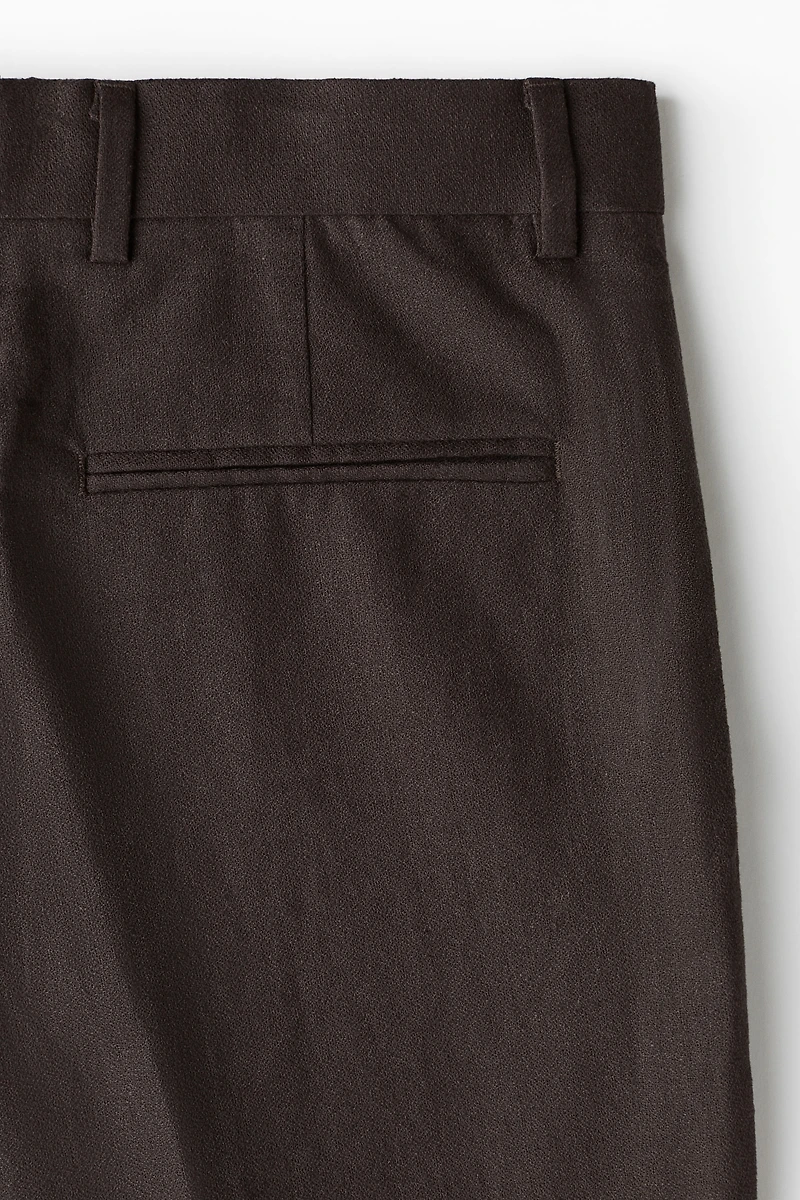 Pantalon habillé décontracté en lin mélangé