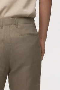 Slim-Fit Linen Suit Pants