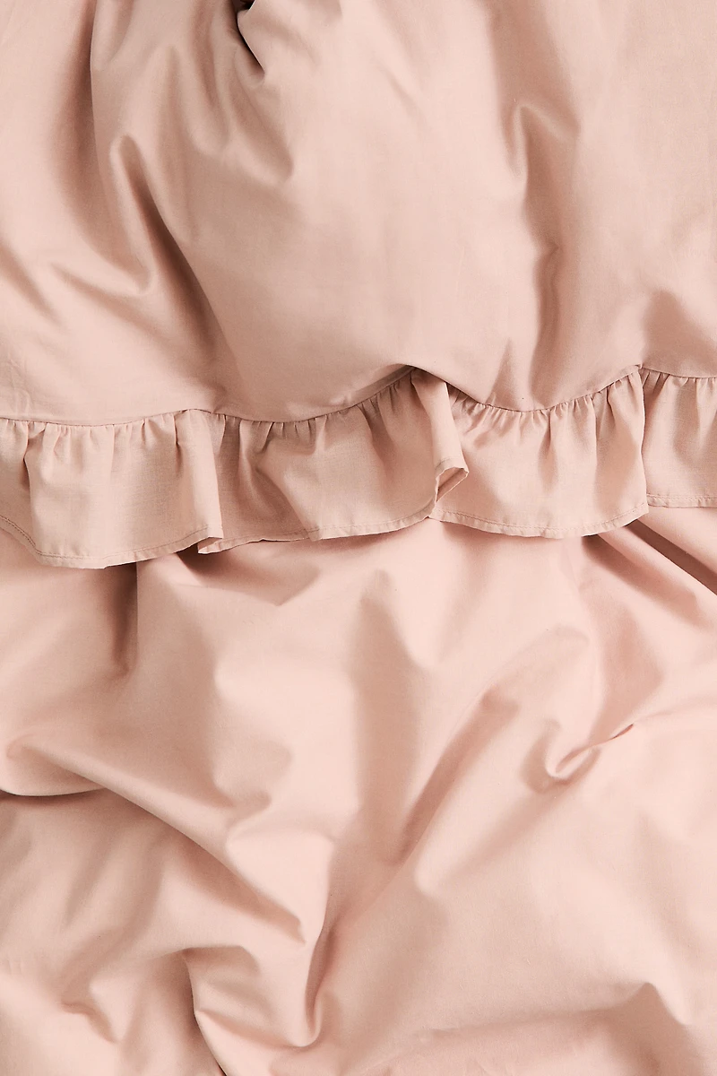 Flounced King/Queen Duvet Cover Set