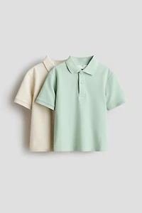 2-Pack Cotton Piqué Polo Shirts