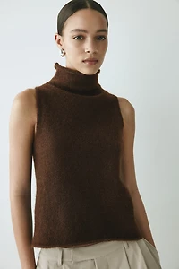 Haut en tricot à col cheminée