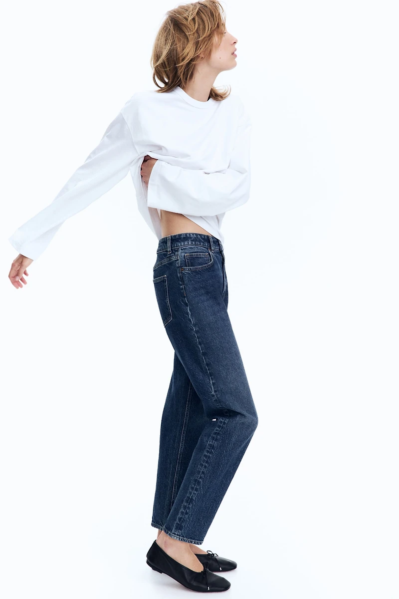 Slim Mom High Ankle Jeans
