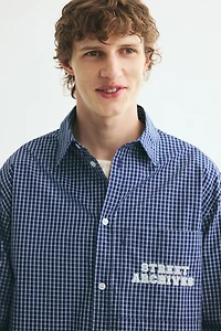 Relaxed-Fit Printed Cotton Poplin Shirt