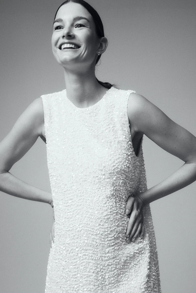 Robe MAMA à sequins avec boucle