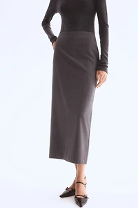 Jupe droite longue