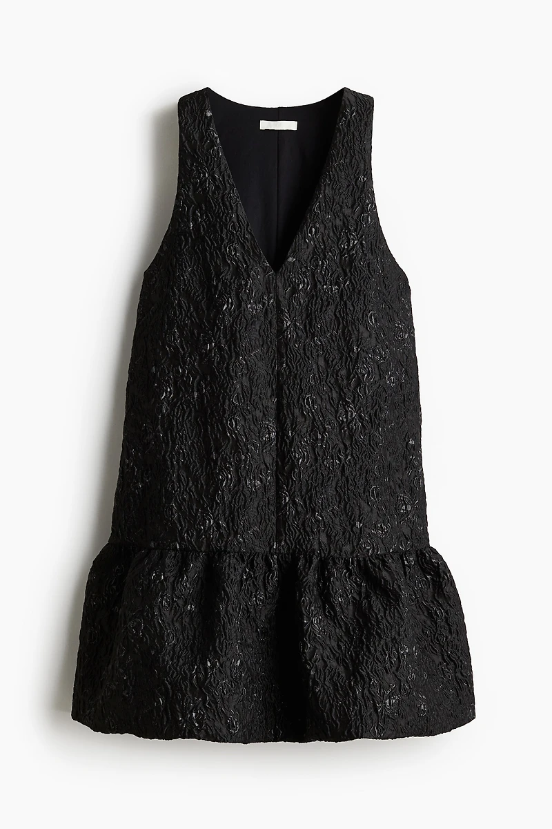 Robe en tissu jacquard à effet boule
