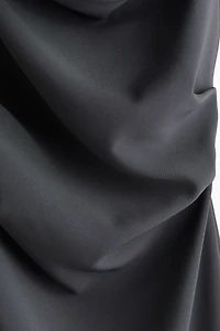 Draped Twill Dress