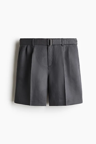 Relaxed-Fit Tailored Lyocell-Blend Shorts