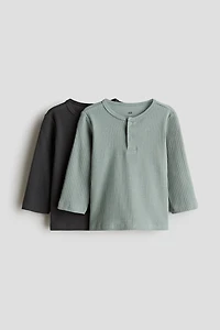 2-pack Ribbed Jersey Shirts