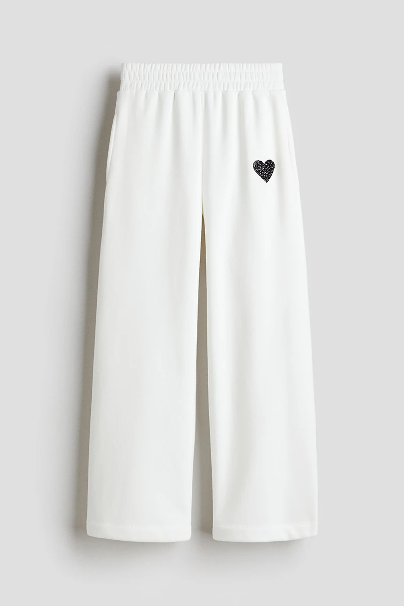 Pantalon de jogging droit en molleton