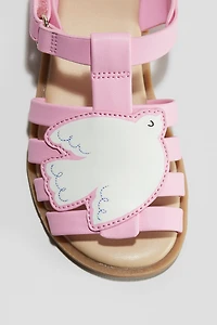 Appliquéd Sandals