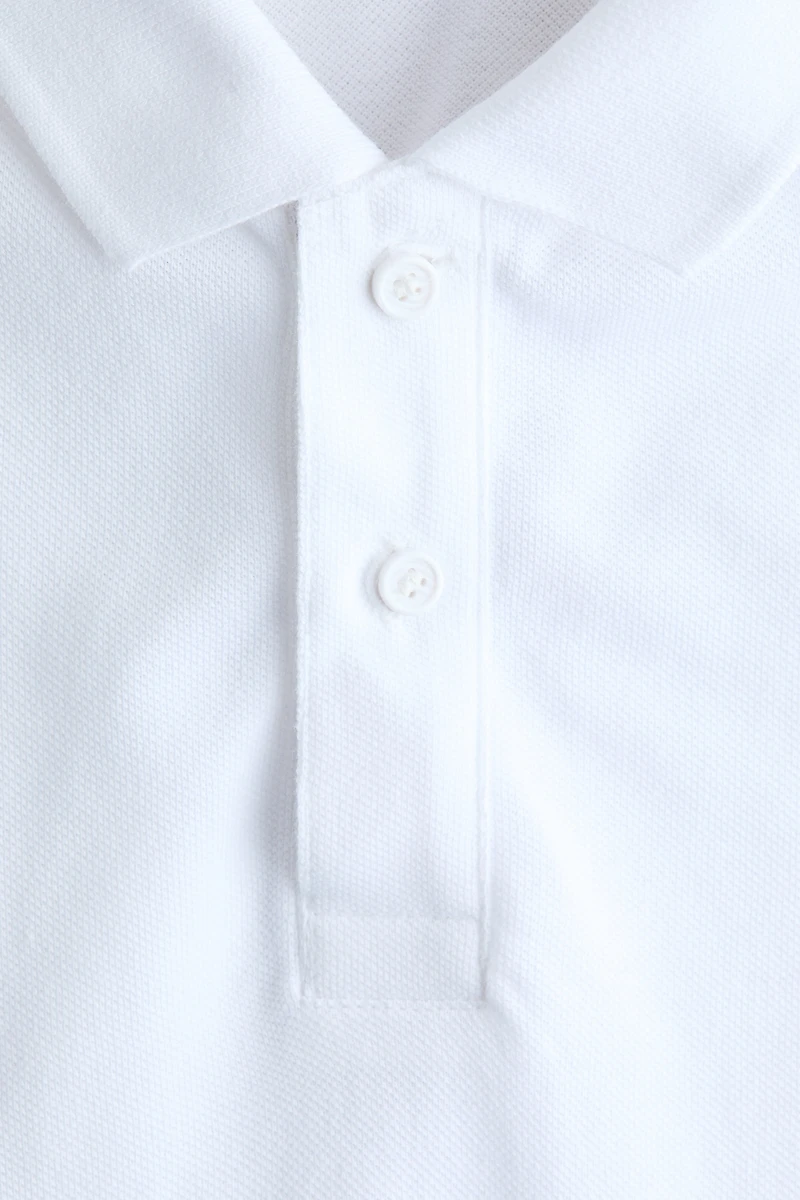 Polo en piqué de coton