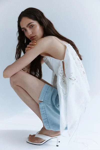 Denim Pull-On Shorts