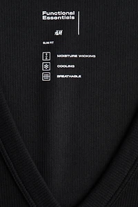 Cooling Slim-Fit Ribbed Tank Top