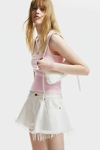 Square-Neck Jersey Top