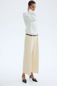 Pantalon à la cheville avec ceinture