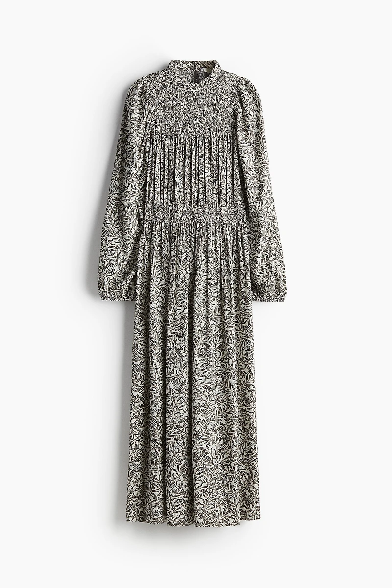 Smocked-Detail Dress
