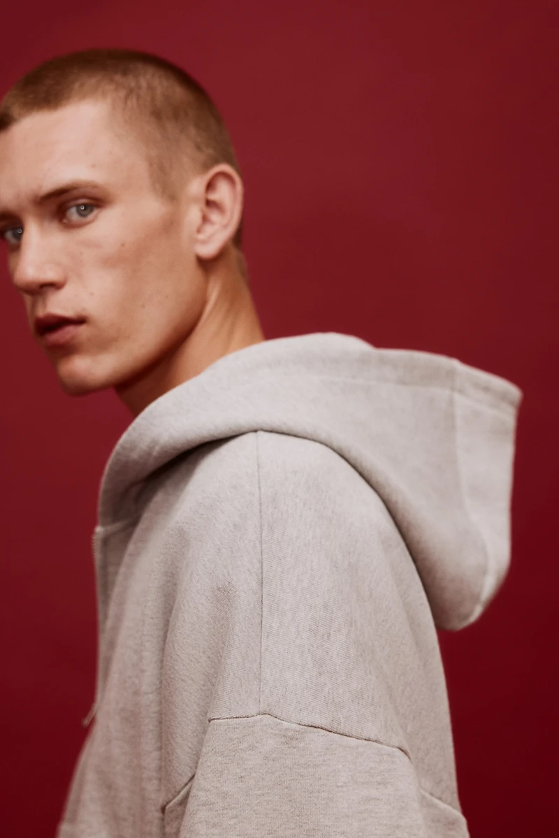 Oversized-Fit Hooded Jacket