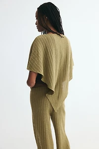 Rib-Knit Cape