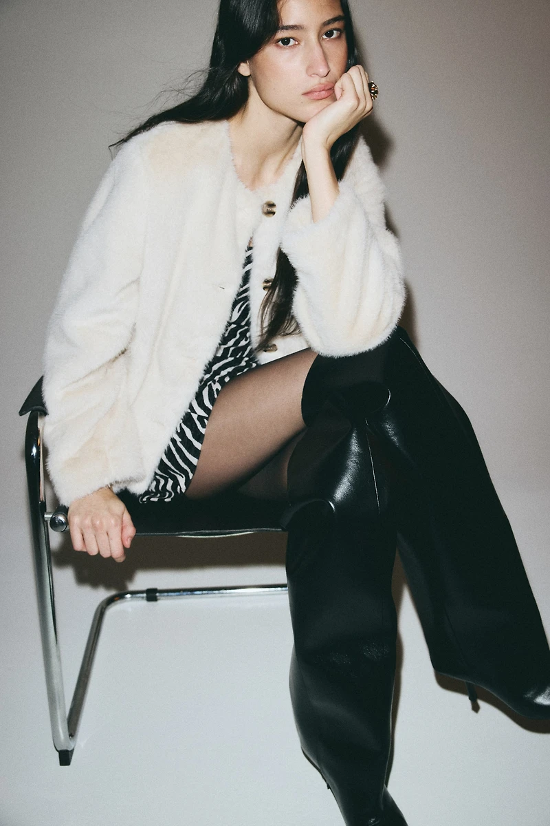 Jacquard-Weave Bandeau Dress